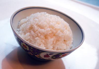 Gestoomde Japanse rijst